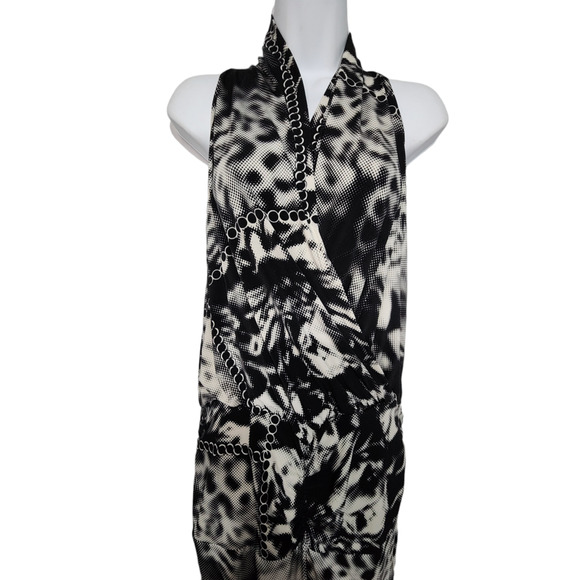 Orna Farho Paris Printed Stretchy Maxi Dress 40 - Picture 2 of 4